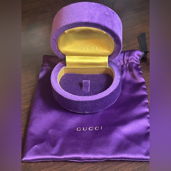 Gucci Jewelry - Gucci Purple Velvet Ring Box with Dustbag